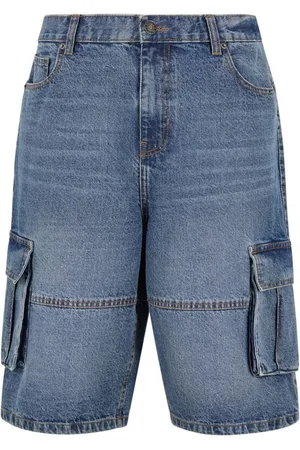 Urban classics Shorts - Relaxed Denim Cargo Shorts - 30 till 38 - Herrer