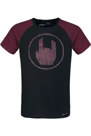 EMP T-shirt - Black T-shirt with Red Rockhand - L till 3XL - Herrer