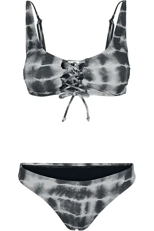 Urban classics Bikinisæt - Ladies Lace Up Tie Dye Bikini - XS till XL - Damer
