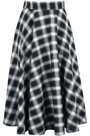 Banned Retro Mellemlang nederdel - Sail Check Flare - XS till 3XL - Damer