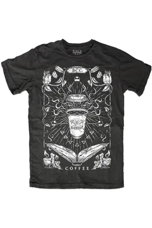 Blackcraft Cult T-shirt - Coffee Tarot Herre T-shirt - M till XXL - Herrer