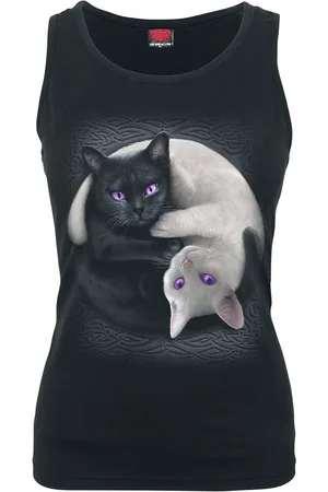 Spiral Top - Yin Yang Cats - S till XXL - Damer