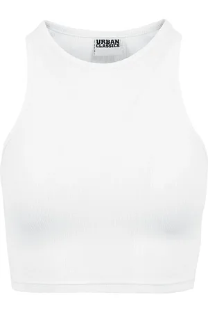Urban classics Top - Ladies Cropped Rib Top - XS till XL - Damer
