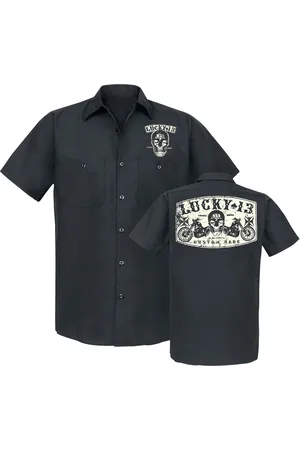 Lucky 13 Kortærmet skjorte - Dual Chopper - S till 4XL - Herrer