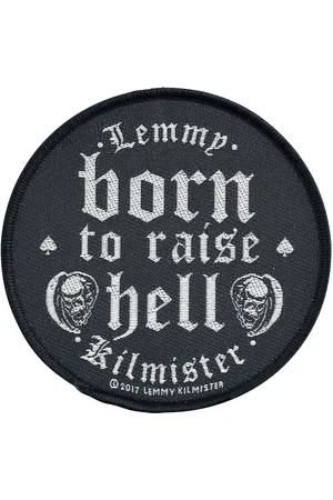 Motörhead Patch - Lemmy Kilmister - Born to raise hell - Unisex