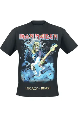 Iron Maiden T-shirt - Eddie On Bass - S till XXL - Herrer