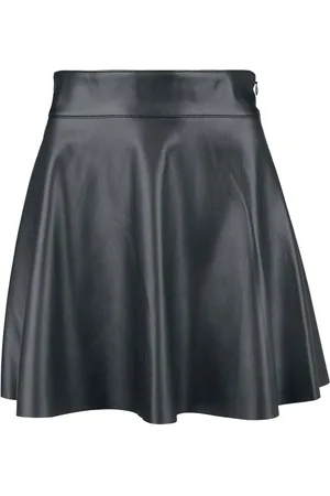 Noisy May Kort nederdel - NMandy PU HW Flared skirt WVN NOOS - XS till XL - Damer