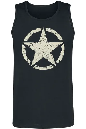 GASOLINE BANDIT Tanktop - Army Star Tank Top - S till 4XL - Herrer