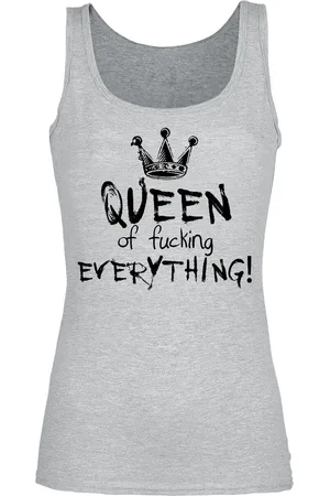 Slogans Fun Top - Queen Of Fucking Everything - S till XXL - Damer