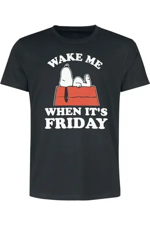 Peanuts T-shirt - Snoopy - Wake Me When It’s Friday - M till 5XL - Herrer