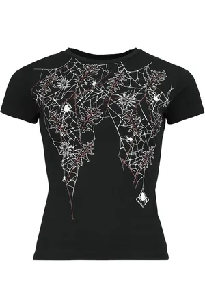 Gothicana T-shirt - Spider’s webs - L till XXL - Damer