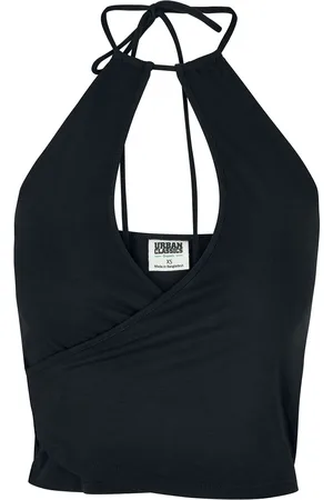 Urban classics Top - Ladies’ short wrap halterneck top - XS till XL - Damer