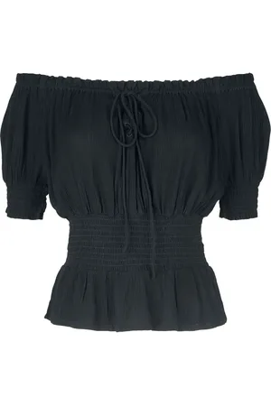 Gothicana T-shirt - Off-Shoulder Top - S till XXL - Damer
