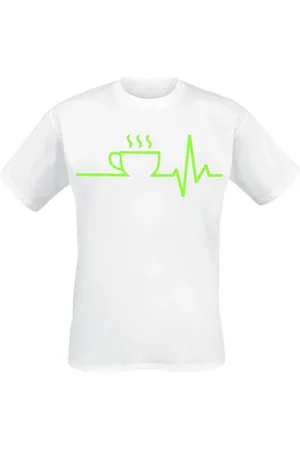 Food Fun T-shirt - Coffee ECG - M till 3XL - Herrer