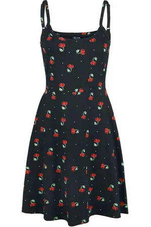 Pussy Deluxe Mellemlang kjole - Sweet Cherry kjole - XS till XXL - Damer