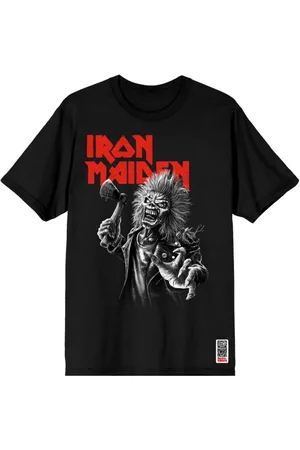 Iron Maiden T-shirt - Greyscale Axe - S till 4XL - Herrer