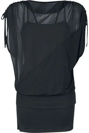 Forplay T-shirt - 2 in 1 Side Sleeve Chiffon - XS till XXL - Damer