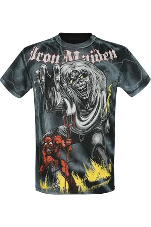 Iron Maiden T-shirt - Sketched Number Of The Beast - S till XXL - Herrer
