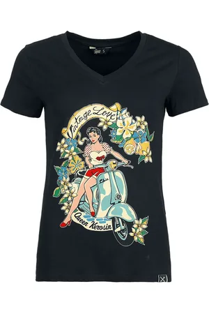 Queen Kerosin T-shirt - Vintage Love - XS till 4XL - Damer