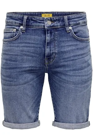 Only & Sons Shorts - ONSPLY DBD 8773 TAI DNM SHORTS NOOS - S till XXL - Herrer