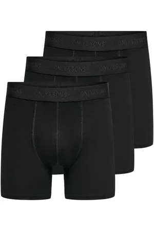 Only & Sons Boksershorts - ONSFITZ SOLIDE BOKSER 3-PAK NOOS - S till XXL - Herrer