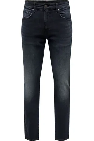 Only & Sons Jeans - ONSLOOM SLIM B. BLACK 6921 MAT DNM NOOS - W30L32 till W36L34 - Herrer