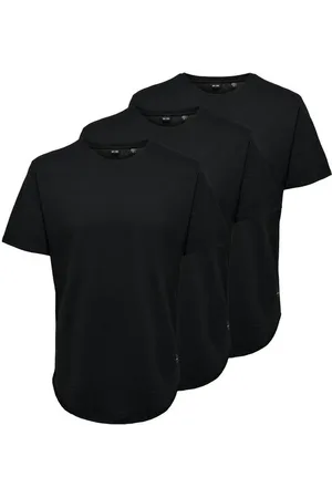 Only & Sons T-shirt - ONSMATT LONGY T-SHIRT 3-PAK - S till XXL - Herrer
