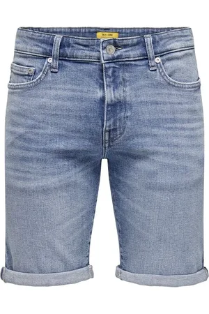 Only & Sons Shorts - ONSPLY MBD 8772 TAI DNM SHORTS NOOS - S till XXL - Herrer