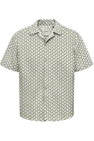 Only & Sons Kortærmet skjorte - ONSCHARMY SS RESORT AOP SHIRT - S till XXL - Herrer