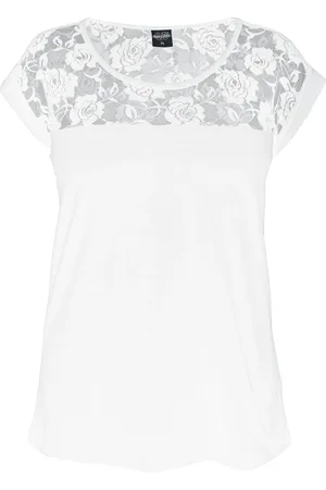 Urban classics T-shirt - Ladies Top Laces Tee - XS till L - Damer