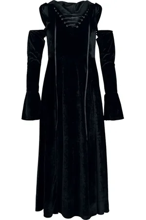 Gothicana Lang kjole - Kjole med hætte - S till XXL - Damer