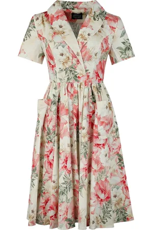 H&R London Mellemlang kjole - Amaryllis Swing Dress - XS till 4XL - Damer