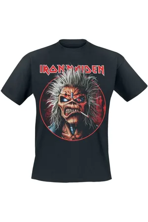 Iron Maiden T-shirt - Portrait Eddie Circle - S till 4XL - Herrer