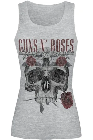 Guns N´Roses Top - Flower Skull - S till XL - Damer
