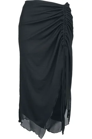 Banned Alternative Mellemlang nederdel - Umbra ruched mesh - XS till 4XL - Damer