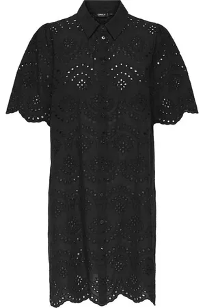 ONLY Kort kjole - ONLVALAIS S/S DRESS WVN NOOS - XS till XL - Damer