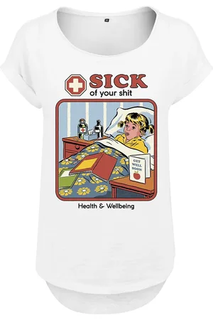 Steven Rhodes Fun T-shirt - Sick of Your Shit - S till 5XL - Damer