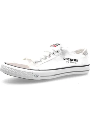 Dockers Sneakers - Canvas-træTræningssko nere hvide - EU41 till EU47 - Herrer
