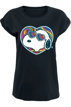 Peanuts T-shirt - Snoopy - Rainbow Heart - S till XXL - Damer