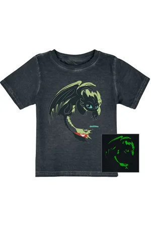 Drachenzähmen leicht gemacht T-shirt - Børn - Toothless- Selvlysende i mørke - 98 till 164 - Unisex