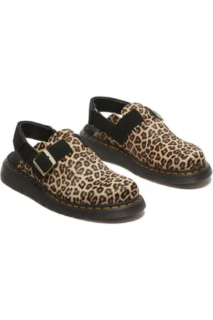 Dr. Martens Sandal - Jorge II Light Tan+Black Mini Spot Hair On+EH Suede - EU36 till EU41 - Unisex