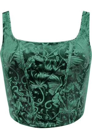 Killstar Top - The Wizard of Oz - Emerald Envy Korsettop - XS till XXL - Damer