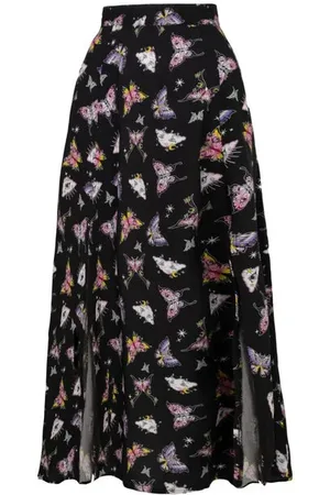 Hell Bunny Lang nederdel - Kocho Skirt - XS till 4XL - Damer