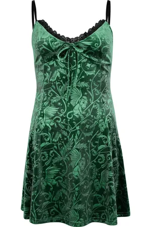 Killstar Kort kjole - The Wizard of Oz - Emerald Envy Mini Kjole - XS till 4XL - Damer
