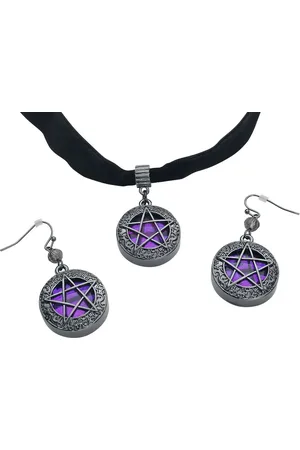 Gothicana Choker - Shiny Pentagram - Damer