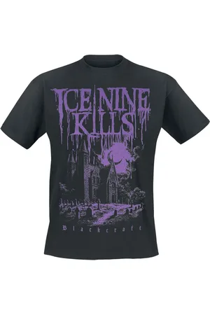 Blackcraft Cult T-shirt - Ice Nine Kills - Purple Night Church Tee - S till XXL - Herrer
