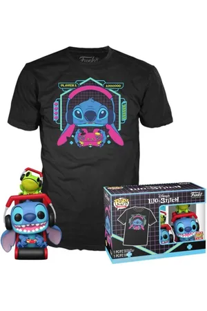 Disney Gamer Stitch med Frog - POP! & T-shirt - Funko Pop! - Funko Shop Europe