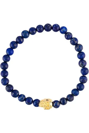 Nialaya Beaded skull bracelet
