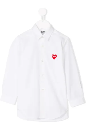 Comme des Garçons Skjorte med broderet hjerte