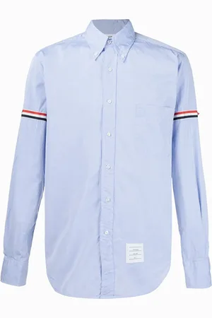 Thom Browne Skjorte med stribede ærmer